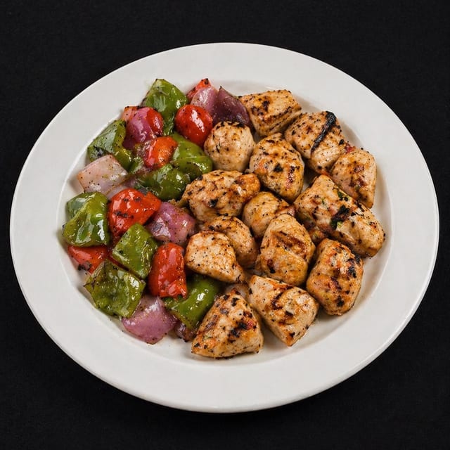 Chicken Kabob Dinner.