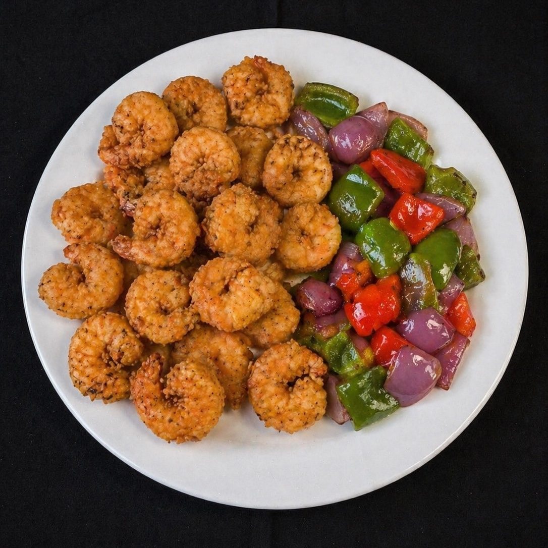 Shrimp Kabob Dinner.