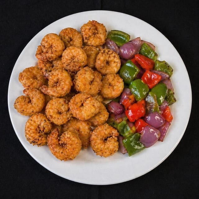 Shrimp Kabob Dinner.