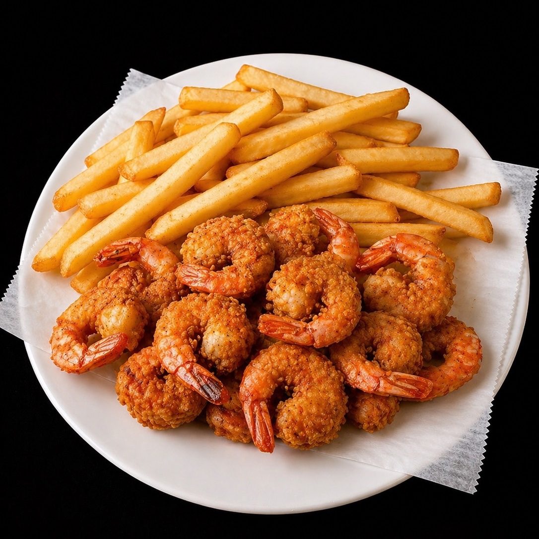 Shrimp Plate Entree.