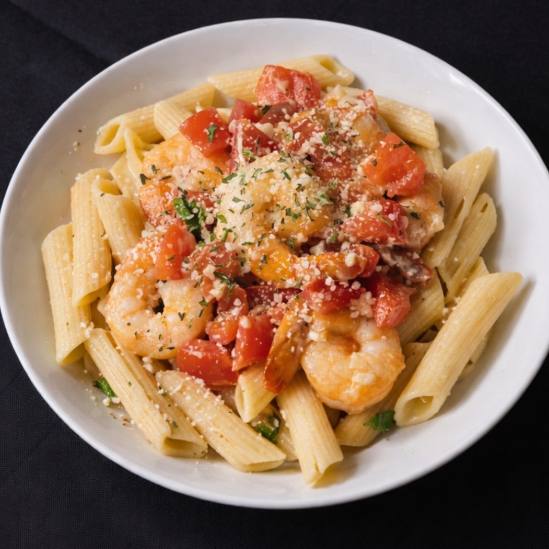 Shrimp Scampi Pasta.
