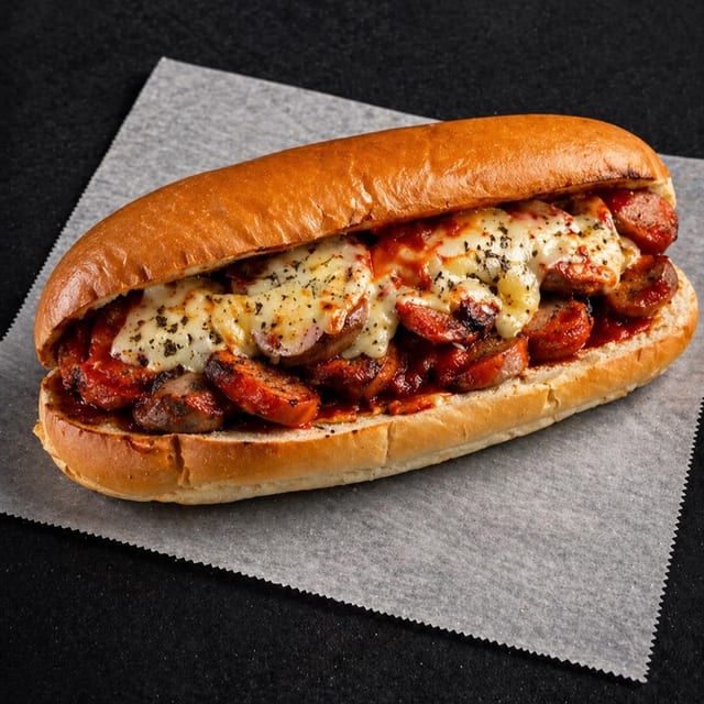 Meatballs & Sausage Sub.