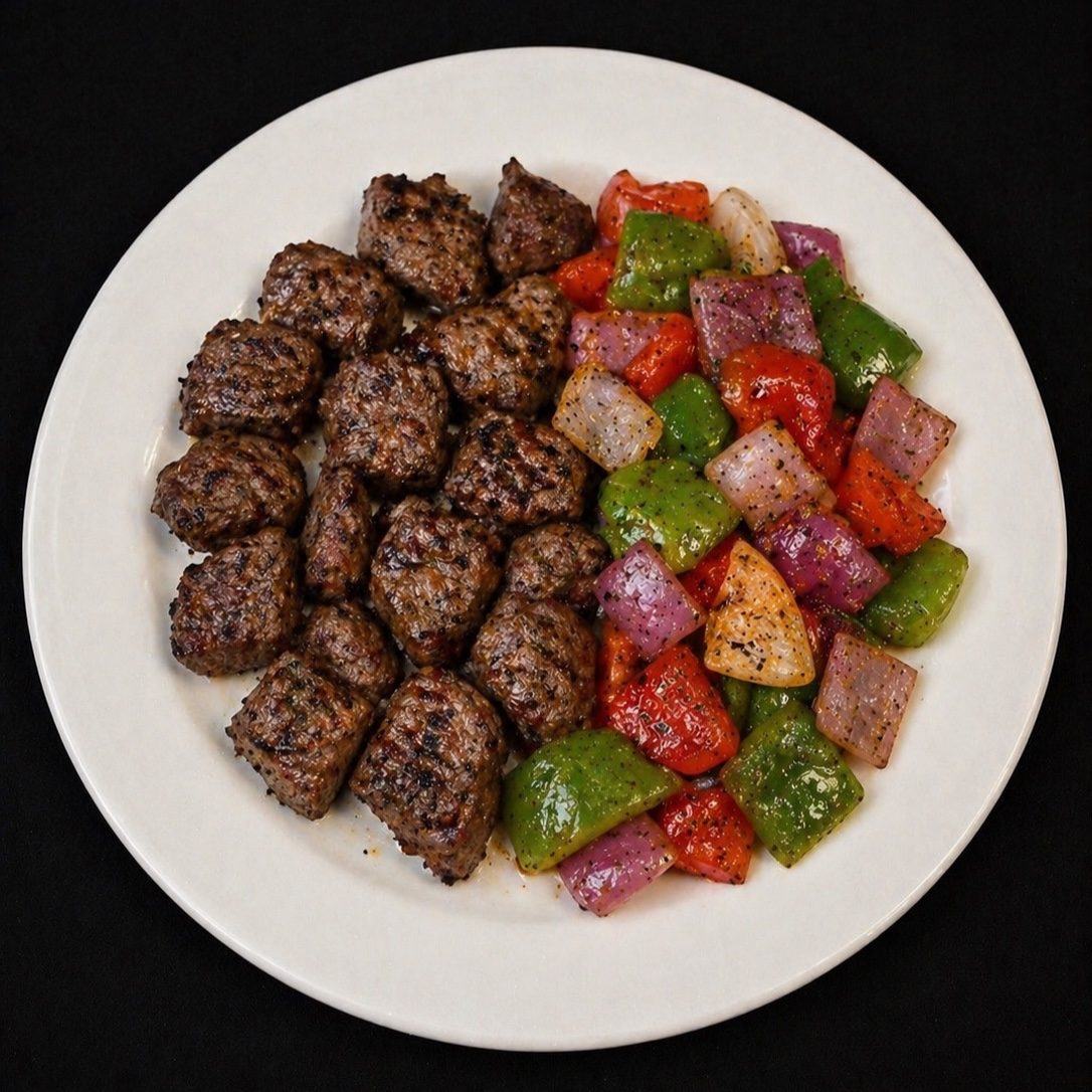 Beef Kabob Dinner.