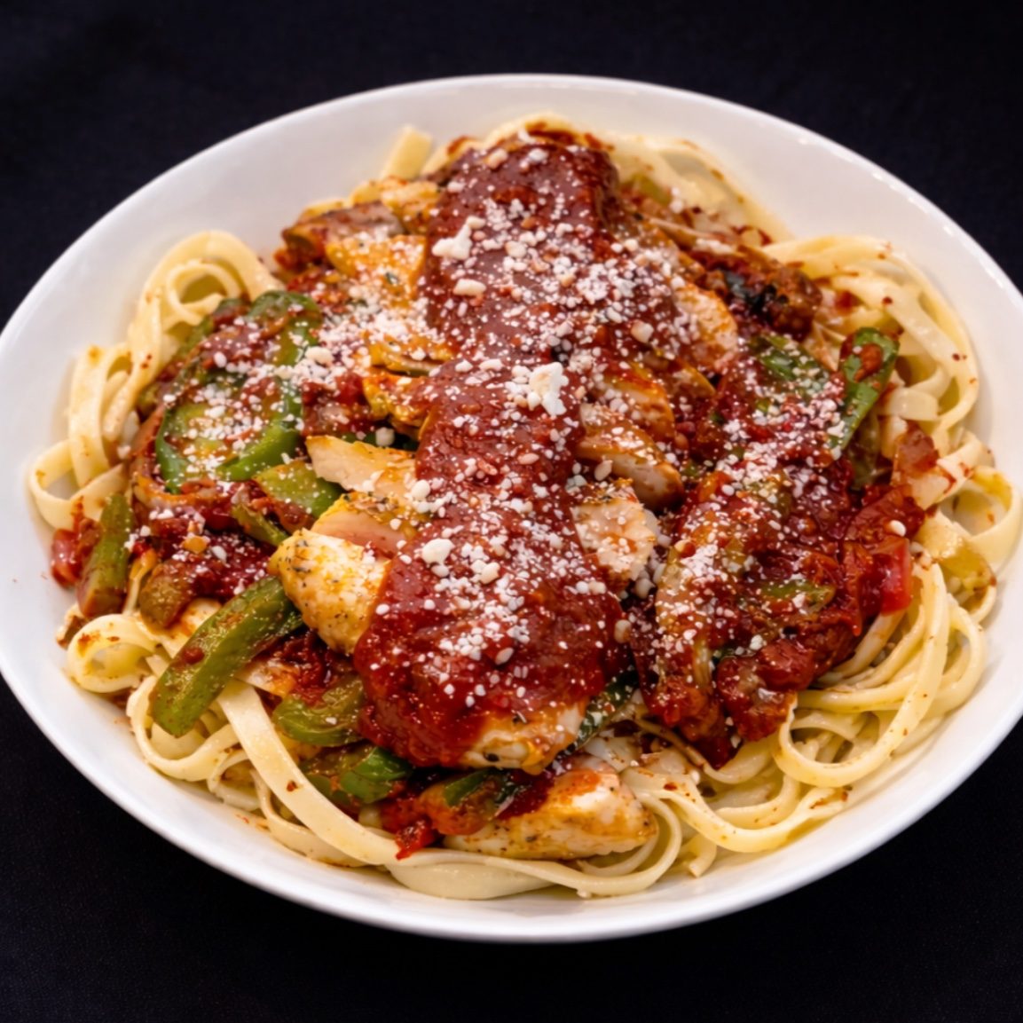 Chicken Cacciatore Pasta.