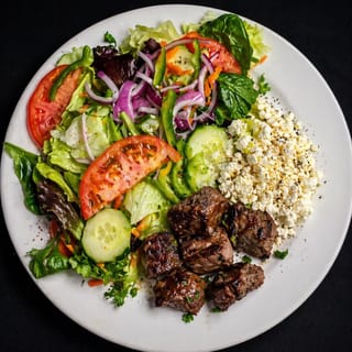 Steak Tip Greek Salad