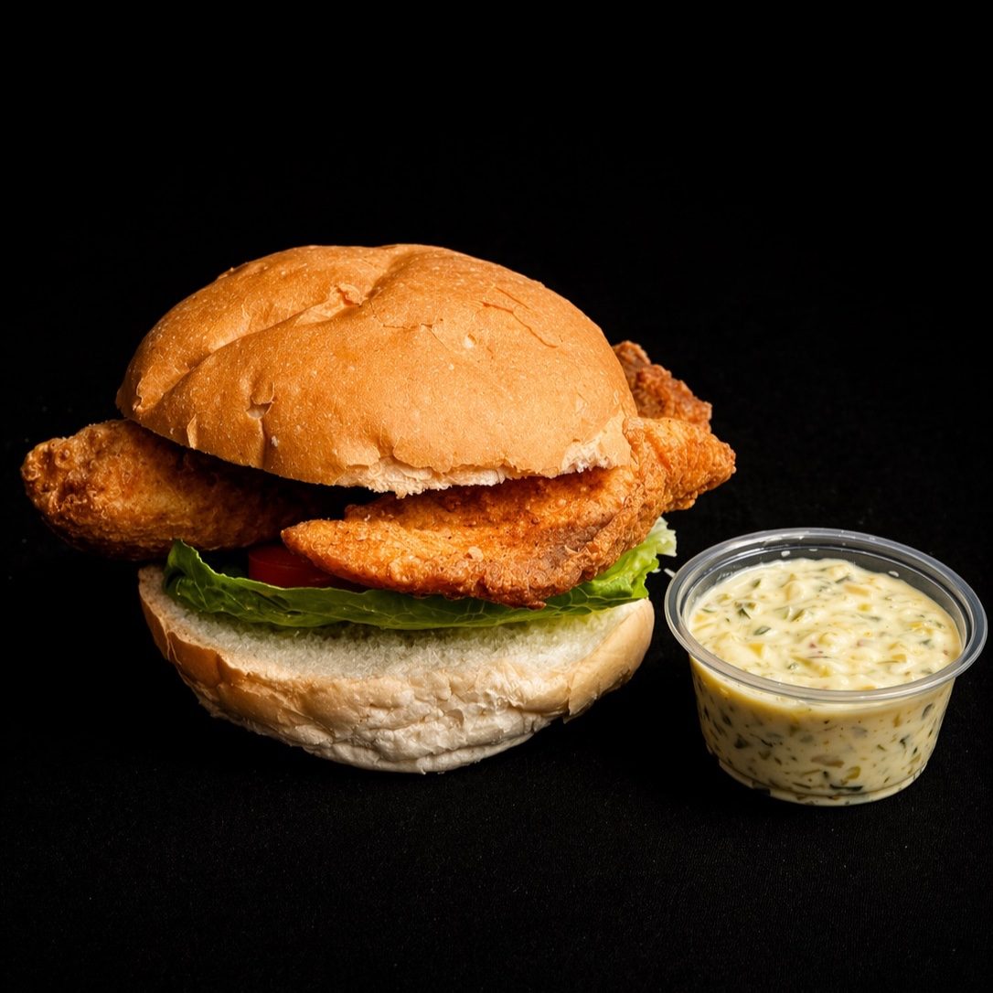 Fresh Fish Fillet Sandwich.