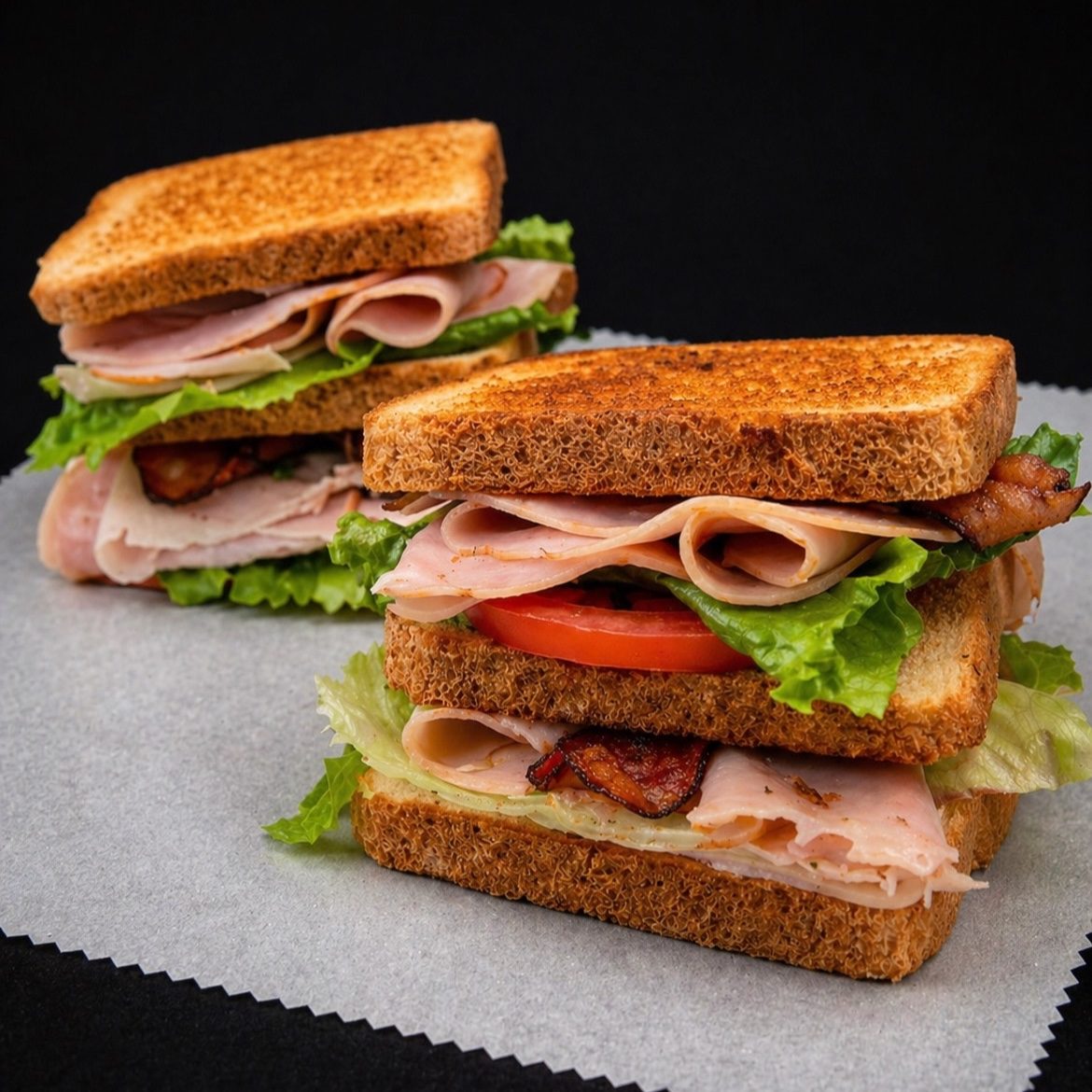 Club Sandwich w Fries.