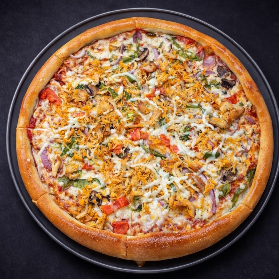 Chicken Delight Pizza.