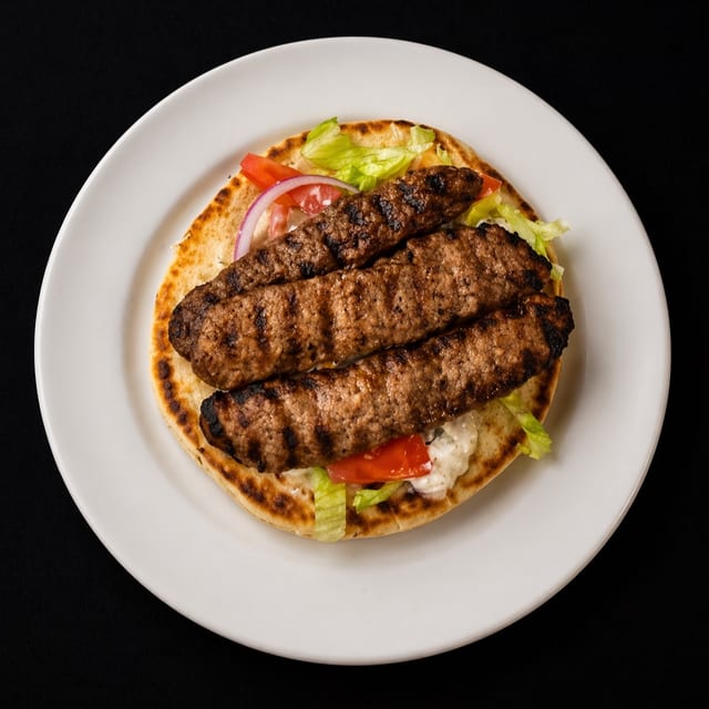 Gyro on Pita Sandwich.
